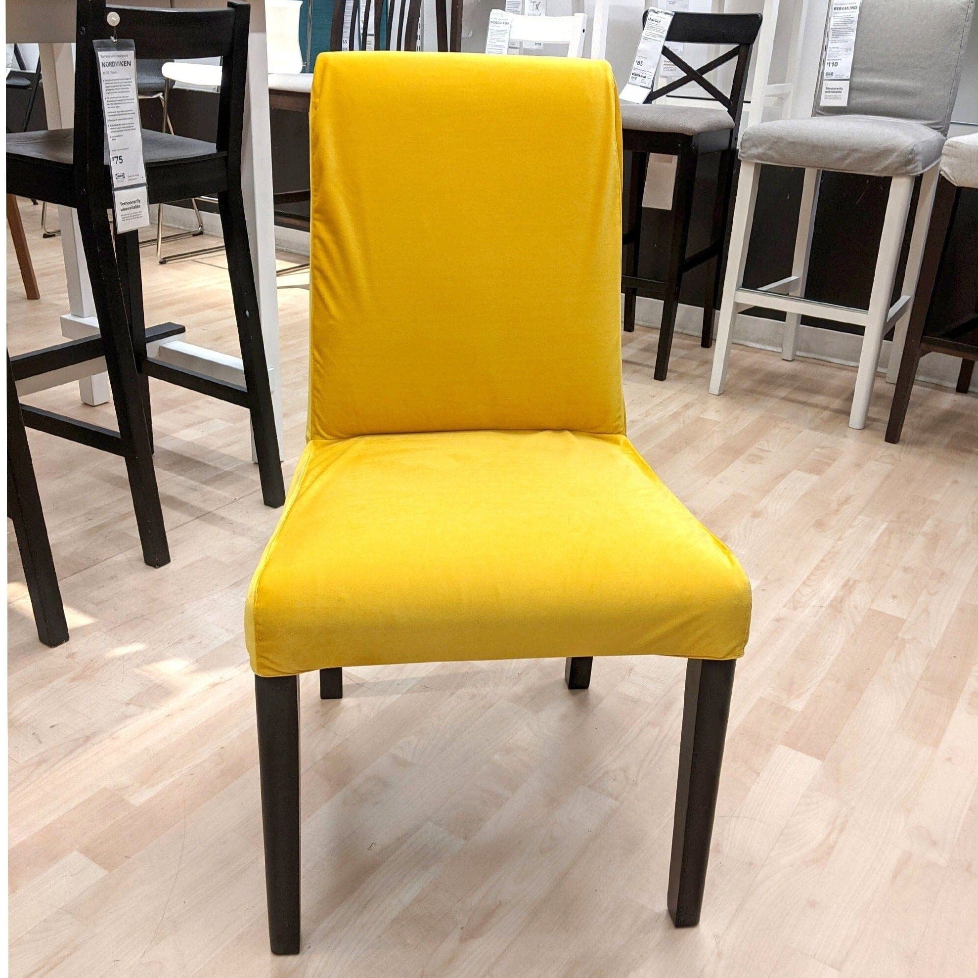 Rockin Cushions IKEA Bergmund Dining SALE IKEA Bergmund Chair Slipcover, Gold Velvet